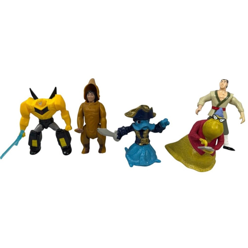 Lot of 5  Disney PVC & Plastic  Figures MacDonalds Vintage